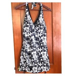 Plus Size one piece bathing suit.